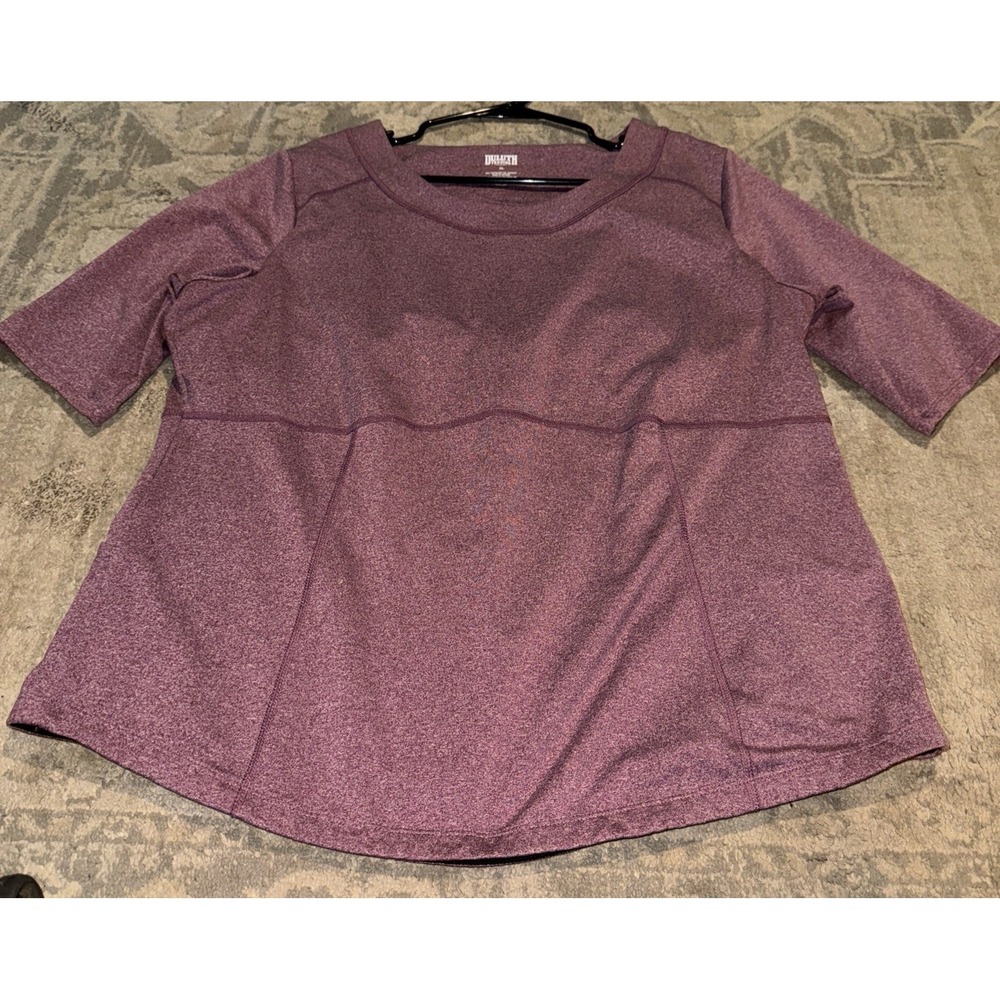 Women's Duluth Trading Heavy Short Sleeve Berry Grow Getter Cycling Top Sz XL